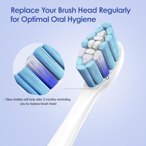 MRYUESG Replacement Toothbrush Heads Compatible with Philips Sonicare, 10 Pack, Electric Tooth-Brush Replacement Heads Compatible with Phillips,5 Green 5 Blue 5