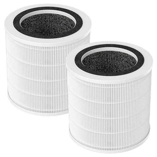2 Pack H7126 Replacement Filter for GoveeLife H7126 Mini Air Purifier, 3-in-1 H13 True HEPA Air Filter for H7126 Air Purifier Filter for Dust, Pollen, Replace Part #H7126-RF