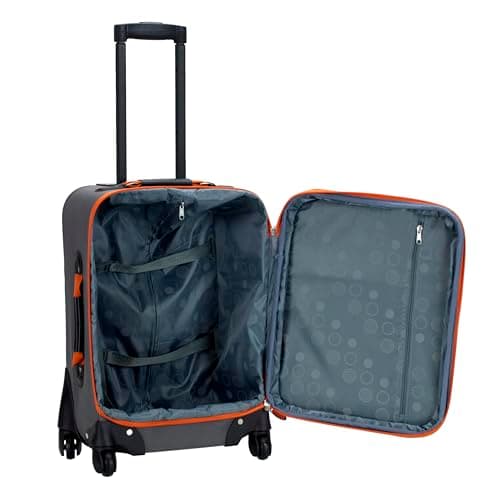 Rockland Pasadena Softside Spinner Wheel Luggage, Charcoal, Carry-On 20-Inch, F2281-CHARCOAL 5