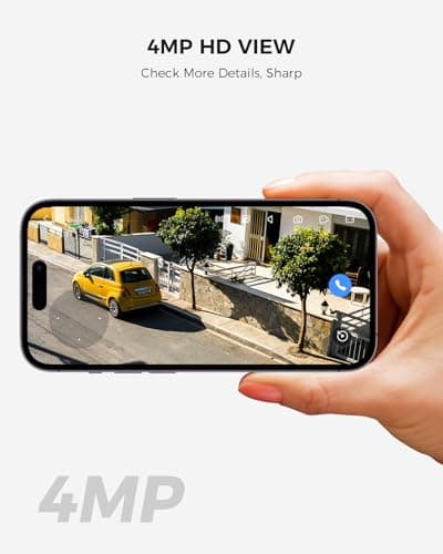 Hiseeu Solar Camera Wireless Outdoor, Home Security Camera System, 2.4G & 5G WiFi, Solar-Powered 4MP 8 Cam-Kit, Color Night Vision, 360° View, Pan & Tilt, 1TB HDD Local Recording, No Montly Fees 6