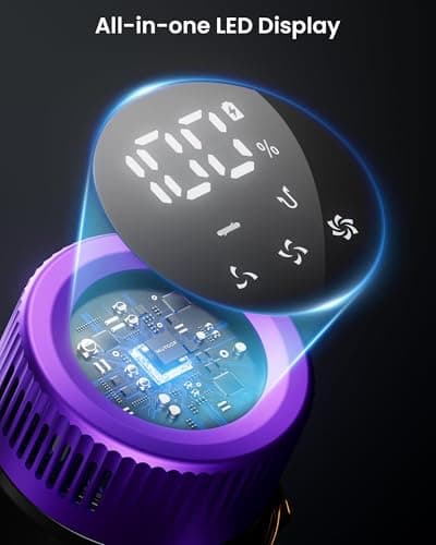 Cordless Vacuum Cleaner, 550W 45KPA 70 Mins Vacuum Cleaners for Home, Self-Standing Cordless Vacuum with Charging Dock Station, LED Display, Upgraded Anti-Tangle Stick Vacuum for Pet Hair/Carpet/Floor 6