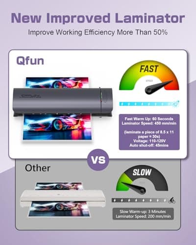 Office Presentation Laminator Machine 11x17 with Laminating Sheet A3/A4/A5, 3/5 Mil Thermal Cold Laminating Machine 13 inch Wide, 60s Warm-Up Office Presentation Laminator Machine (Gray) 5