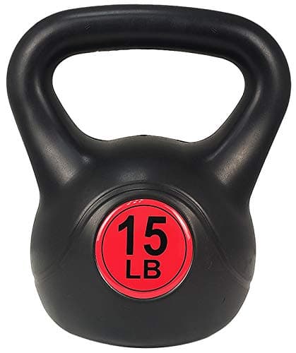 Signature Fitness Wide Grip Kettlebell Exercise Fitness Weight, Set of 3, Includes 10 lbs, 15 lbs, 20 lbs, Multicolor 5