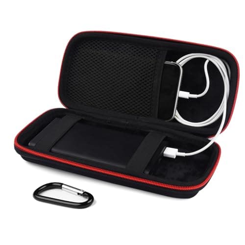 Skynew Power Bank Hard Travel Case Medium Compatible RAV Power 26800/20100/20000mAh, Anker Power Core 26800mAh/ PowerCore +26800mAh, INIU 10000mAh and Miady 10000/15000mAh (Medium Black)