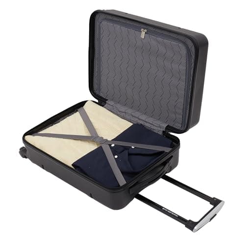 Travelers Club Skyline Spinner Luggage, Black, 20-Inch Carry-On 8