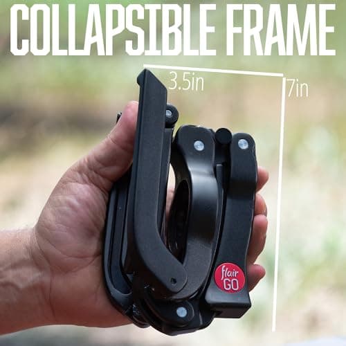 Flair GO: Portable, Collapsible Lever Espresso Machine for 9BAR Espresso Anywhere (Grounds Model) 3