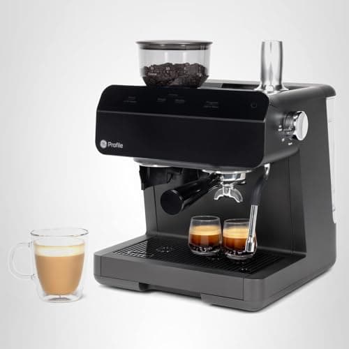 Profile GE Semi Automatic Espresso Machine + Steam Frother | Italian-Made 15 Bar Pump for Balanced Extraction | 15 Adjustable Grind Size Levels | WiFi Connected for Drink Customization | Black 11