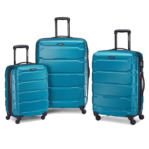 Samsonite Omni PC Hardside Expandable Luggage with Spinner Wheels, Caribbean Blue, Carry-On 20-Inch 8