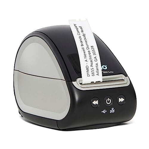 DYMO LabelWriter 550 Turbo Label Printer, High-Speed Direct Thermal Printing, Automatic Label Recognition, Prints Variety of Label Types Through USB or LAN Network Connectivity - Fast, Efficient