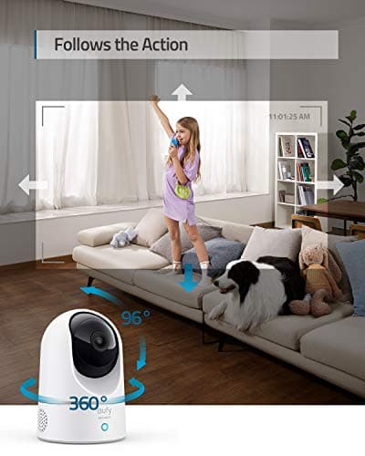 eufy Security Indoor Cam E220 2-Cam Kit, 2K Security Indoor Camera Pan & Tilt, Plug-in Camera with Wi-Fi, Human & Pet AI, Voice Assistant Compatibility, Motion Tracking, Homebase 3 Compatible 6