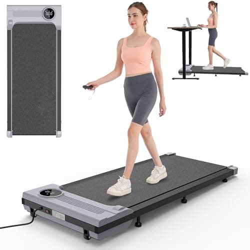 Treadmills for Home,Under Desk Walking Pad Treadmill,2-in-1 Running,Walking & Jogging Portable Running Machine with Remote Control,No Assembly Required,2024 Upgrade