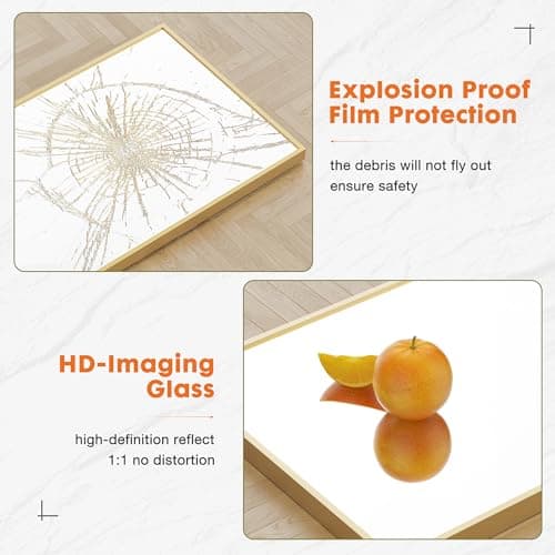 DUMOS Full Length Mirror 59"x17" Full Body Floor Mirror for Bedroom or Cloakroom, Can Stand Alone, Hang or Lean Against Wall, Tall Wall Mirror with Stand and Sleek Aluminum Alloy Thin Frame 5