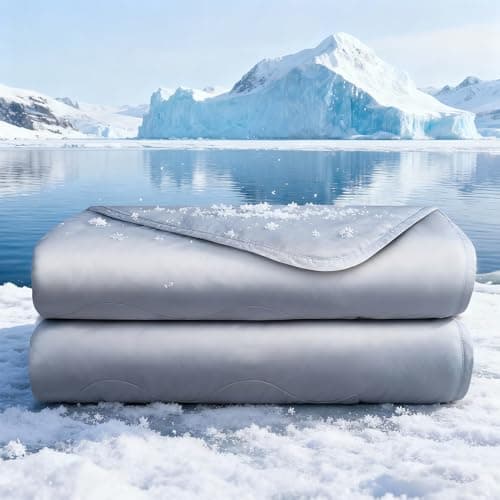 SPUER Cooling Comforter Queen Size, Summer Cooling Blanket for Hot Sleepers, Breathable and Lightweight All Season Bedding for Night Sweats, Cooling Technology for Hot Nights, 90"x90", Gray