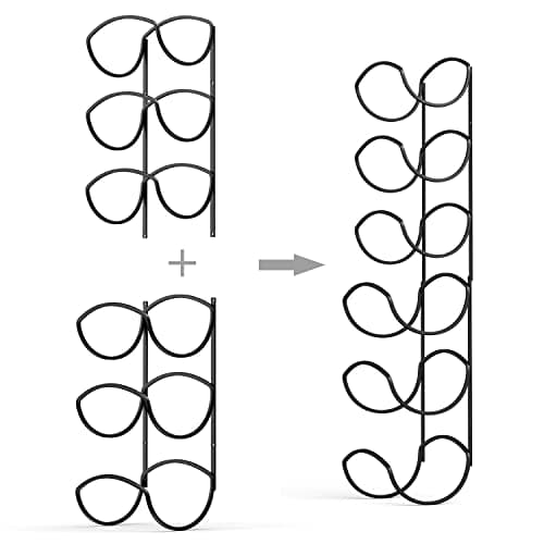 CANYAVE Towel Racks for Bathroom, Towel Rack Wall Mounted Bathroom Towel Holder, Towel Storage for Rolled Bath Shower Hand Towel, 3 Levels x 2pcs (Black) 6