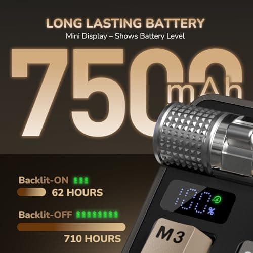 RK ROYAL KLUDGE A70 Wireless Ergonomic Keyboard, Alice Split Mechanical Keyboard w/Bluetooth/2.4GHz/Wired, 65% RGB Gaming Keyboards with Knob and PBT Keycap, Gasket Hot Swappable Linear Cream Switches 5