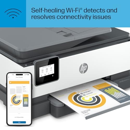 HP OfficeJet 8015e Wireless Color All-in-One Printer, 6 month Instant Ink trial included 11