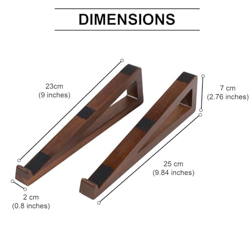 S&A WOODCRAFT Wooden Laptop Stand, Portable Desk Laptop Holder for Tablet with Carry Pouch, Compact Travel Laptop Stand with Protective Silicone Pads, Suitable for Laptops and Tablets 7