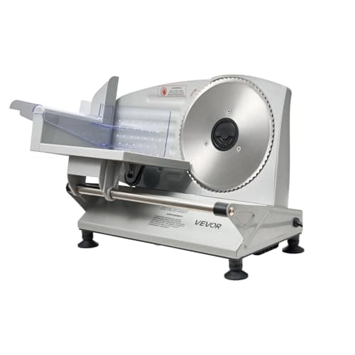 VEVOR Meat Slicer, 6.7 inch 150W Electric Deli Slicer Machine with 2 SUS420 Blades, 0-0.6 inch Adjustable Thickness, ETL Certified Home Food-Slicer for Meat, Ham, Baguett, Steak 9