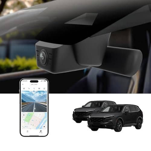 Front 4K Dash Cam for Honda CR-V 2023-2025 Sport Touring EX EX-L Hybrid (Gen6)(Model B),Easy Installation,OEM-Style,Collision Detection,Loop Recording,WiFi & App,64G Card