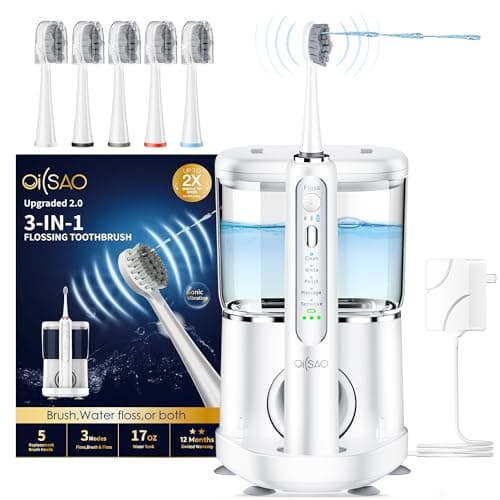 OILSAO Electric Toothbrush with Water Flosser,B0F98ML7CN
