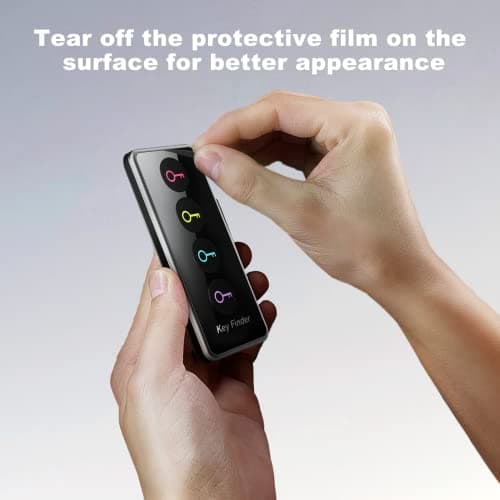 MYLAIM Wireless Key Finder with LED Light (131ft Range) - Easy-to-Use for Seniors - Locate Keys, Phones, Wallets, and TV Remotes - 4 Receivers, No App Required - Includes Batteries. 6