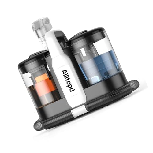 Ailltopd Couch Cleaner Machine, Deep Stain Cleaning for Carpet, Car, Pets, Stairs, Sofa with Self-Cleaning Tool