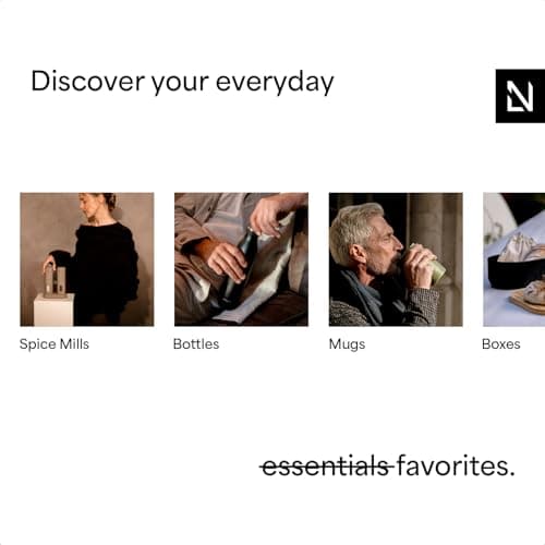 LARS NYSØM Bread Box I Metal Box for long lasting freshness I Bread Bin with bamboo lid usable as cutting board I 13.4x7.3x5.3In (Ash Gray) 6