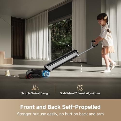 DREAME H15 Pro Heat Wet Dry Vacuum Cleaner, 185°F Hot Water Floor Cleaning, Cordless Vacuum Mop with GapFree AI Robotic Arm, 22KPa Suction, 0 Hair Tangle, 212°F Self-Clean, 194°F Hot Air Drying 7