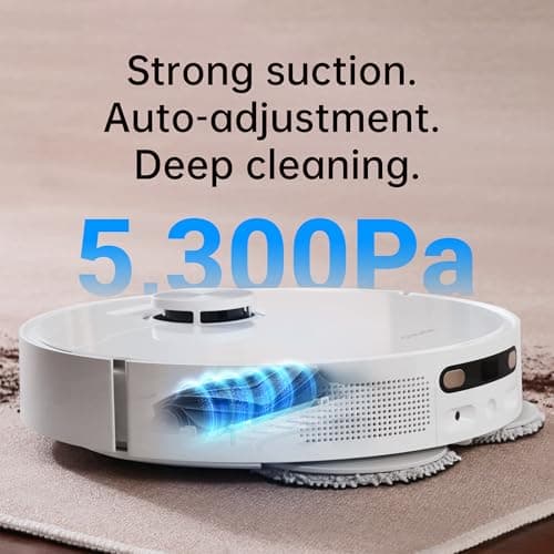 dreame L10s Ultra Robot Vacuum and Mop Combo, Auto Mop Cleaning and Drying, Self-Refilling and Self-Emptying Base for 60 Days of Cleaning, 5300Pa Suction and AI Navigation, Compatible with Alexa 6