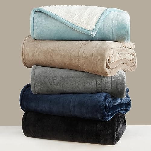 EHEYCIGA Heated Blanket King Size - 9 Heating Levels, 10 Hour Auto Off, Soft Cozy Sherpa, Dual Control, 90 x 100 Inches 9