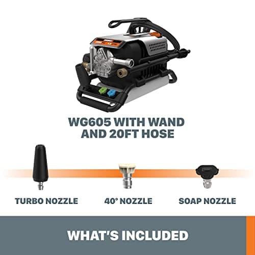 Worx 13 Amp Electric Pressure Washer 1800 PSI with 3 Nozzles - WG605 6