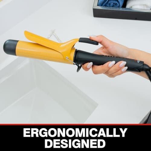 CHI Tourmaline Ceramic Curling Iron, Professional Hair Curler for Smooth, Frizz-Free Curls, Adjustable Temperature, Auto Shut-Off & 6.5 ft Swivel Cord, 1.5" Barrel 5