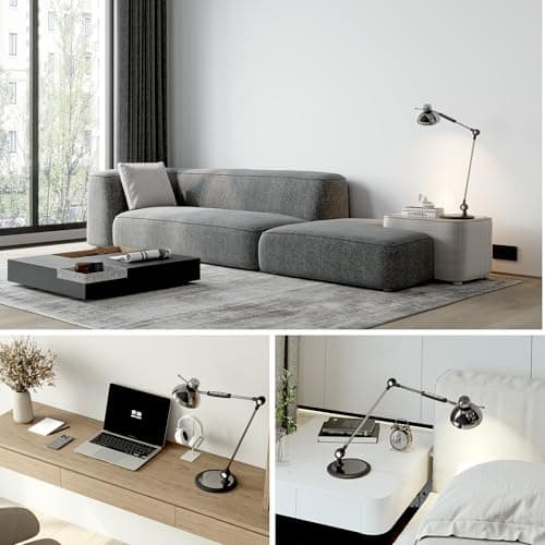 OTUS LED Desk Lamp for Home Office, Gesture On Off and Touch Control, Tall Architect Swing Arm Desk Light, 1500 Lux Eye Care Dimmable, 12 Levels, 3 Color Temps, Weighted Metal Base 7