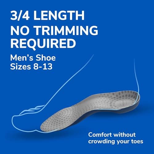 Dr. Scholl’s Comfort Tri-Comfort Insoles for Men, 1 Pair, Size 8-14 5