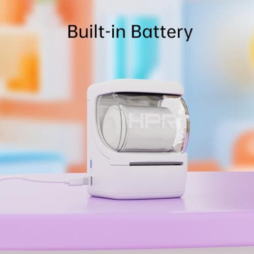 HPRT NEW1 Label Printer 2 Inch Portable Inkless Bluetooth Label Maker for Small Business, Home, School, Sticker Printer for Address, Logo, Barcode, Clothing, with Automatic Label Recognition（White） 9
