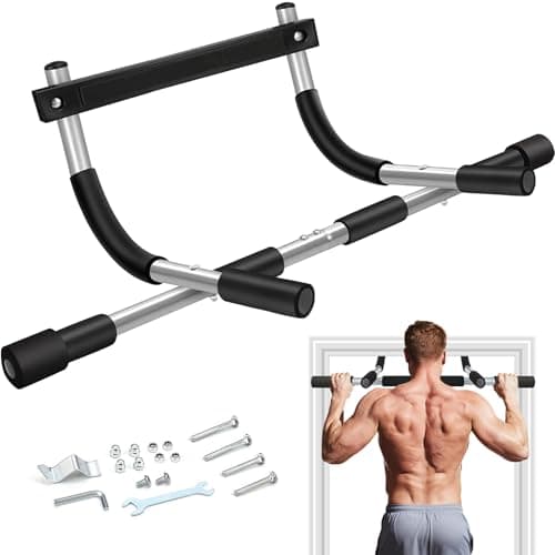 TOPOKO Upgrade Pull Up Bar for Doorway, Max Capacity 440 lbs Chin Up Bar, Portable Upper Body Workout Bar, Strength Training Door Frame Pull-up Bars, Hanging Bar for Exercise, Pullup Bars for Home 8