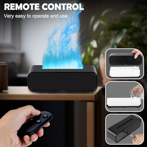 7Color Flame Diffuser, Bonfire and Fireplace 10.7" 3" 3.1" 6