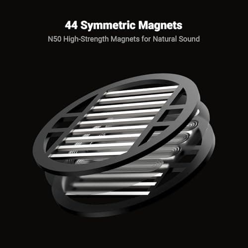 Fosi Audio i5 Open-Back Planar Magnetic Headphones with 97mm Ultra-Large Diaphragm, CNC Metal & Walnut Wood, Audiophile Wired Studio Headphones for Multi-Source Devices 6