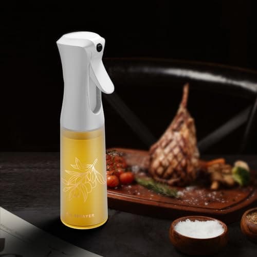 Oil Sprayer for Cooking -200ml Glass Olive Oil Sprayer - Oil Sprayer - Continuous Spray With Portion Control - Cooking Sprayer - Oil Spray Bottle - Kitchen Gadgets for Air Fryer, Salad, Cooking 5