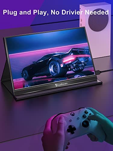 MAGICRAVEN 144HZ Portable Gaming Monitor, 17.3" 1080P Laptop Monitor, Dual USB C HDMI Second Computer Screen, VESA Gaming Display with Speakers, Travel Monitor for PS4/5 Xbox Switch MAC PC Phone 7