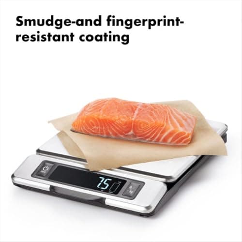 OXO Good Grips 11-Pound Stainless Steel Kitchen Scale with Pull-Out Display - Black 5