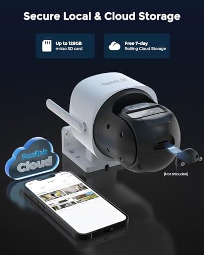 REOLINK 4K Dual Lens 4G LTE Cellular Security Camera Outdoor, 360 PTZ with Auto Tracking, No WiFi Solar Powered, 6X Hybrid Zoom, 8MP Color Night Vision, SIM Card Included,Motion Alert, TrackMix LTE+SP 7