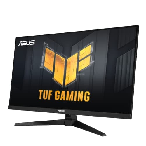 ASUS TUF Gaming 32” (31.5” viewable) 4K HDR DSC Gaming Monitor (VG32UQA1A) - UHD (3840 x 2160), 160Hz, 1ms, Extreme Low Motion Blur Sync, Freesync Premium, HDMI2.1, Speakers, 120% sRGB, DisplayHDR 400 10