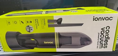 DCLINA IonVac Cordless Vacuum, Lightweight Handheld Cordless Vacuum Cleaner, USB Charging, Multi-Surface (Green)