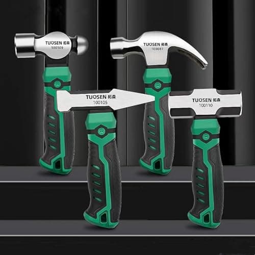 BUSKPOK Small Ball Peen Hammer, Stubby Metalworking Tool Hammer for Jewelry and Crafting 7