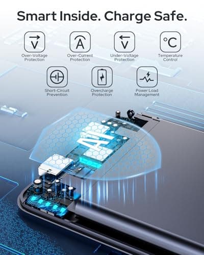 for Magsafe Portable Charger,5000mAh Slim Wireless Magnetic Power Bank with USB C Charging,Travel Essential for Magsafe Battery Pack Compatible with iPhone 17/16/15/14/13/12 Series,Graphite Gray 6