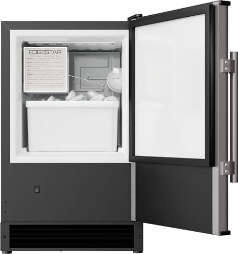 EdgeStar IB121 15 Inch Wide 12 Lbs. Capacity Built-In Ice Maker with 15 Lbs. Daily Ice Production - Stainless Steel 8