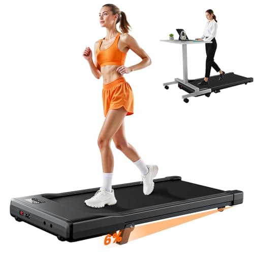 MJWW Walking Pad with Incline, 6% Manual Incline Under Desk Treadmill 3-in-1 for Home Office, Walking Pad Treadmill with 2.5HP Quiet, LED Display & 300LB Capacity
