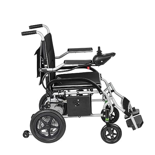 2eCenter Electric Wheelchair, Lightweight 37.5 lbs,Dual180W Motor Power,10AH Battery,12 Miles Range for Adults, Foldable Lightweight Electric Wheelchairs with Seatbelt, Max Capacity:265 lbs