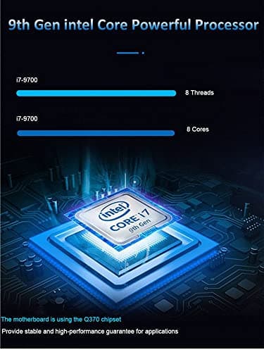 Dell OptiPlex 7070 SFF Desktop Computer PC, Intel 8 Core i7-9700 3.0GHz up to 4.70GHz,32GB DDR4 Ram New 1TB NVMe M.2 SSD,AX210 Built-in WiFi 6E,Windows 11 Pro, Wireless Keyboard & Mouse (Renewed) 5